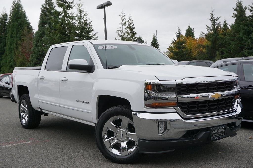 Pre-Owned 2018 Chevrolet Silverado 1500 LT 4D Crew Cab in Lynnwood ...